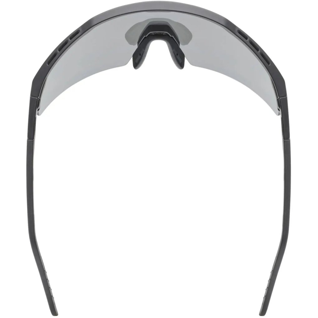 Uvex Flowline Cycling Glasses - black matt/mirror silver