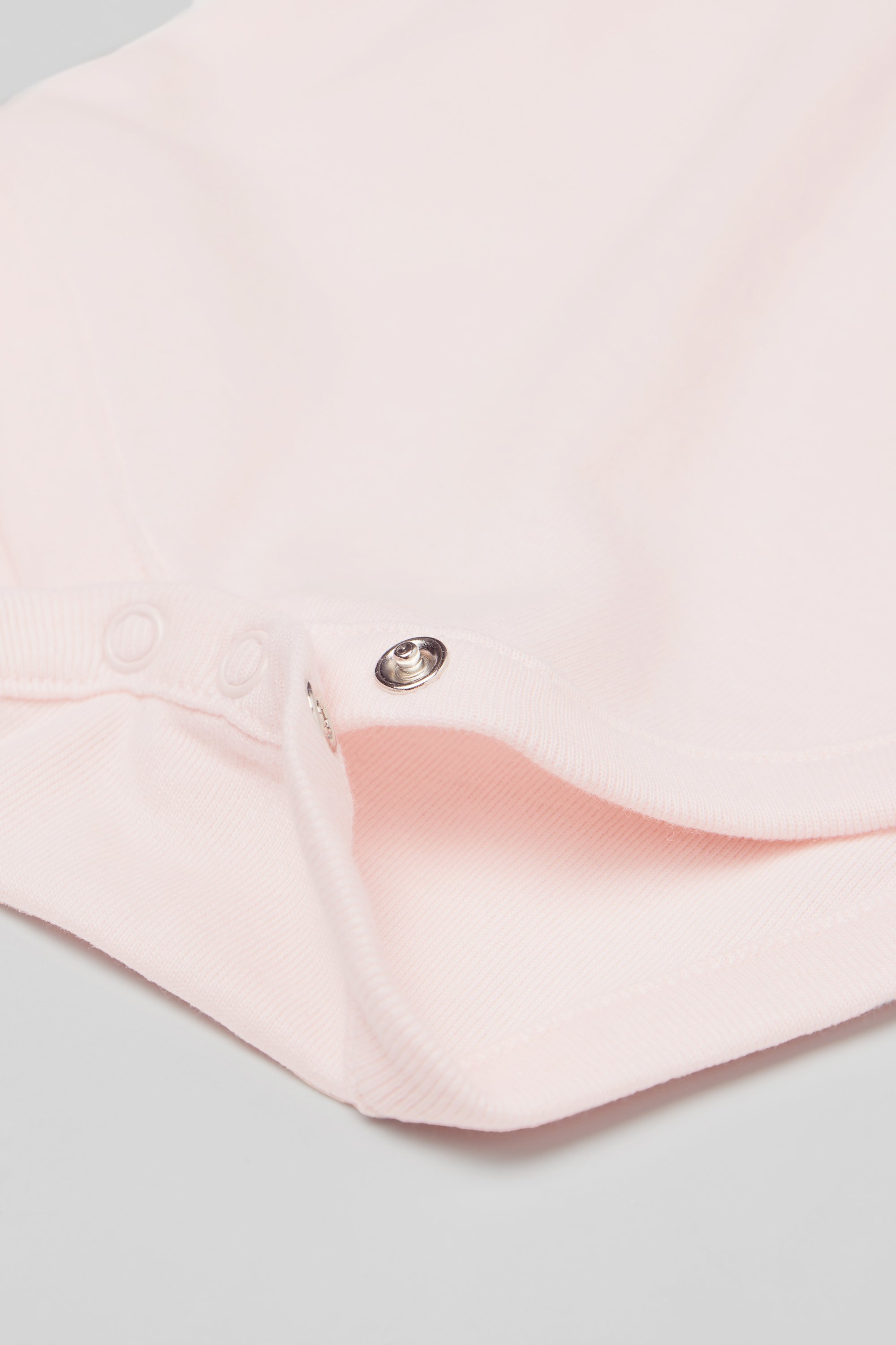 Baby Plain Pure Cotton Bodysuit with Short Sleeves