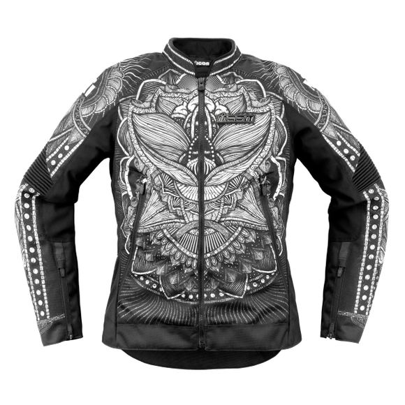 Icon Overlord 3 Noble Women - Black Motorcycle JacketRef: IC0878