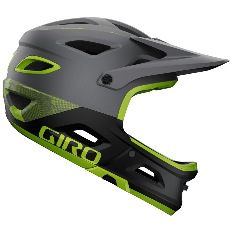 Giro Switchblade MIPS Helmet - matte metallic black/ano lime
