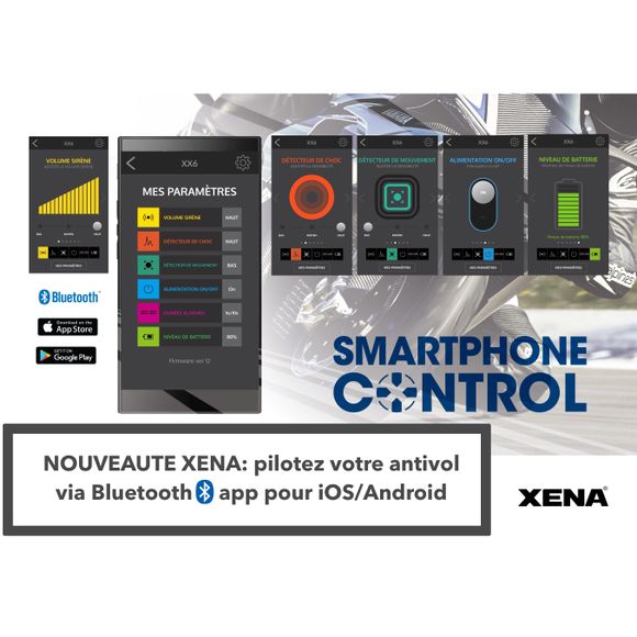 XENA Anti-theft Disc Lock Alarm XX6 Bluetooth UniversalRef: xe0062 / xx6ble