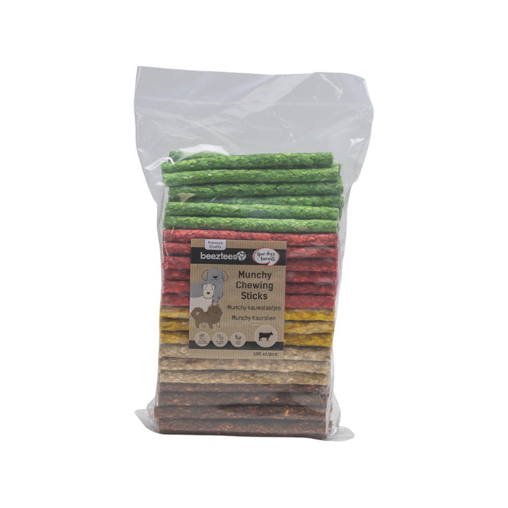 Beeztees Munchy Chew Sticks - 25 x 10 cm - 220g - Assorted