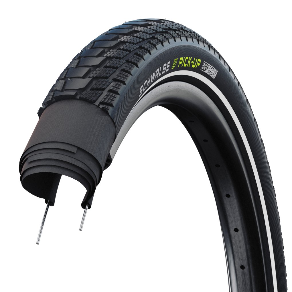 Schwalbe Pick-Up Wire Bead Tire - Addix E | Super Defense | E-50 - 20x2.60