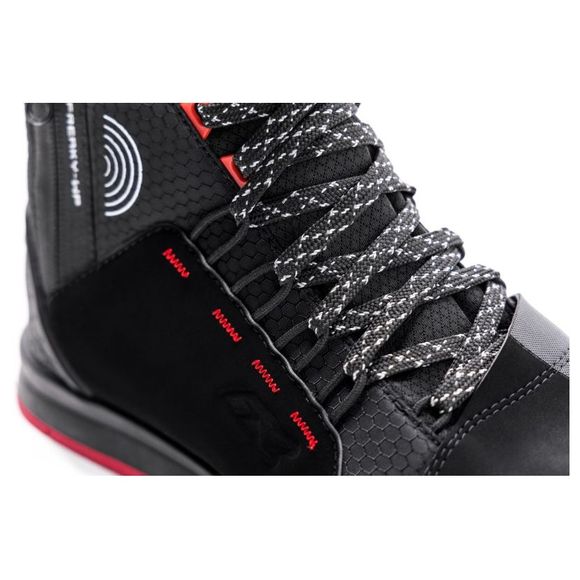 Baskets Moto Ixon FREAKY WATERPROOF - Noir / RougeRef : IX1696-C199