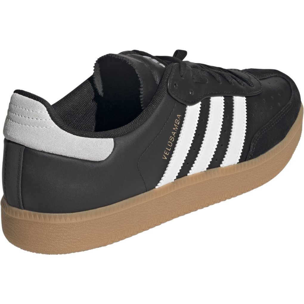 adidas Velosamba Leather Cycling Shoes Men - core black/cloud white/gold metal JQ9177