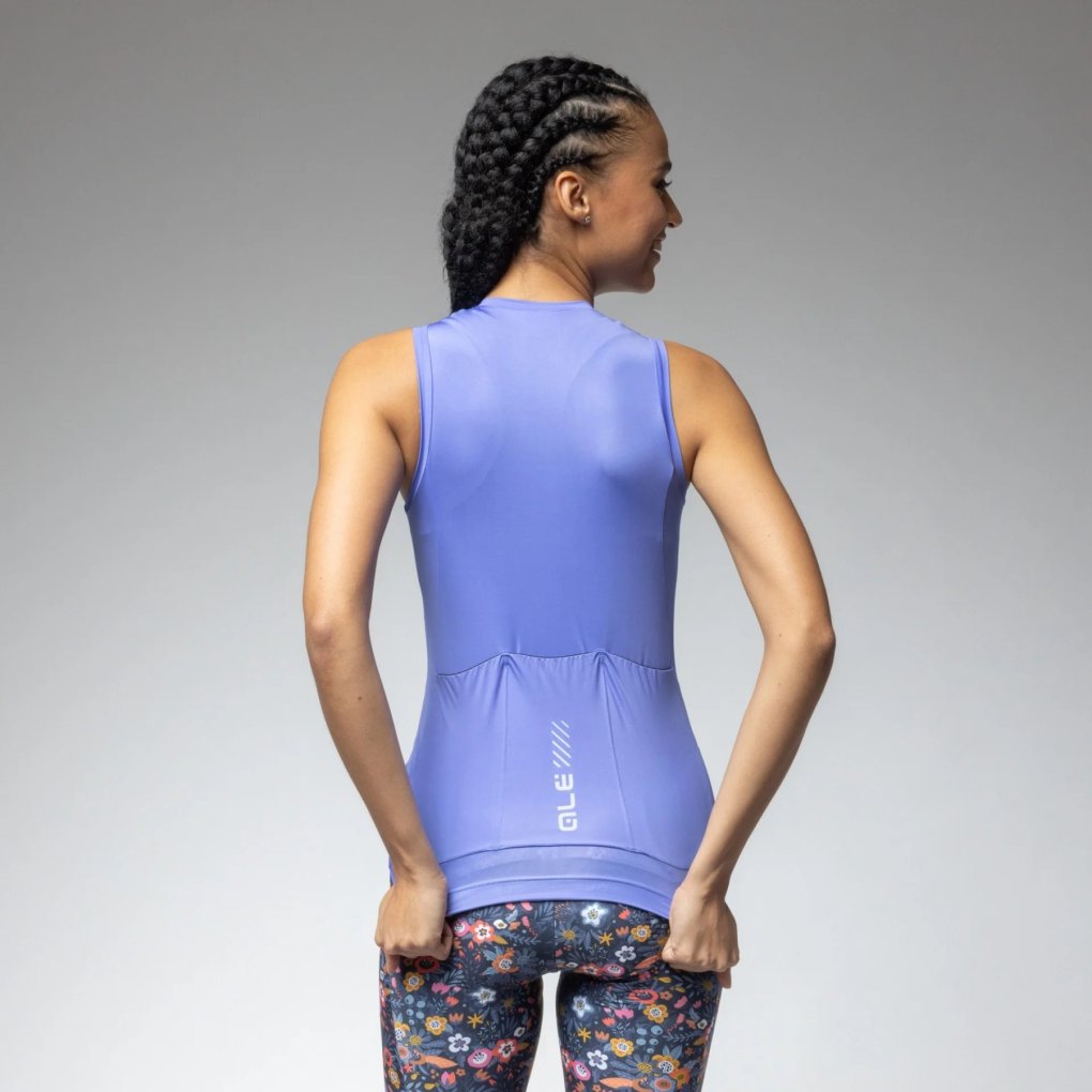Alé PRAGMA Color Block Sleeveless Jersey Women - jacaranda