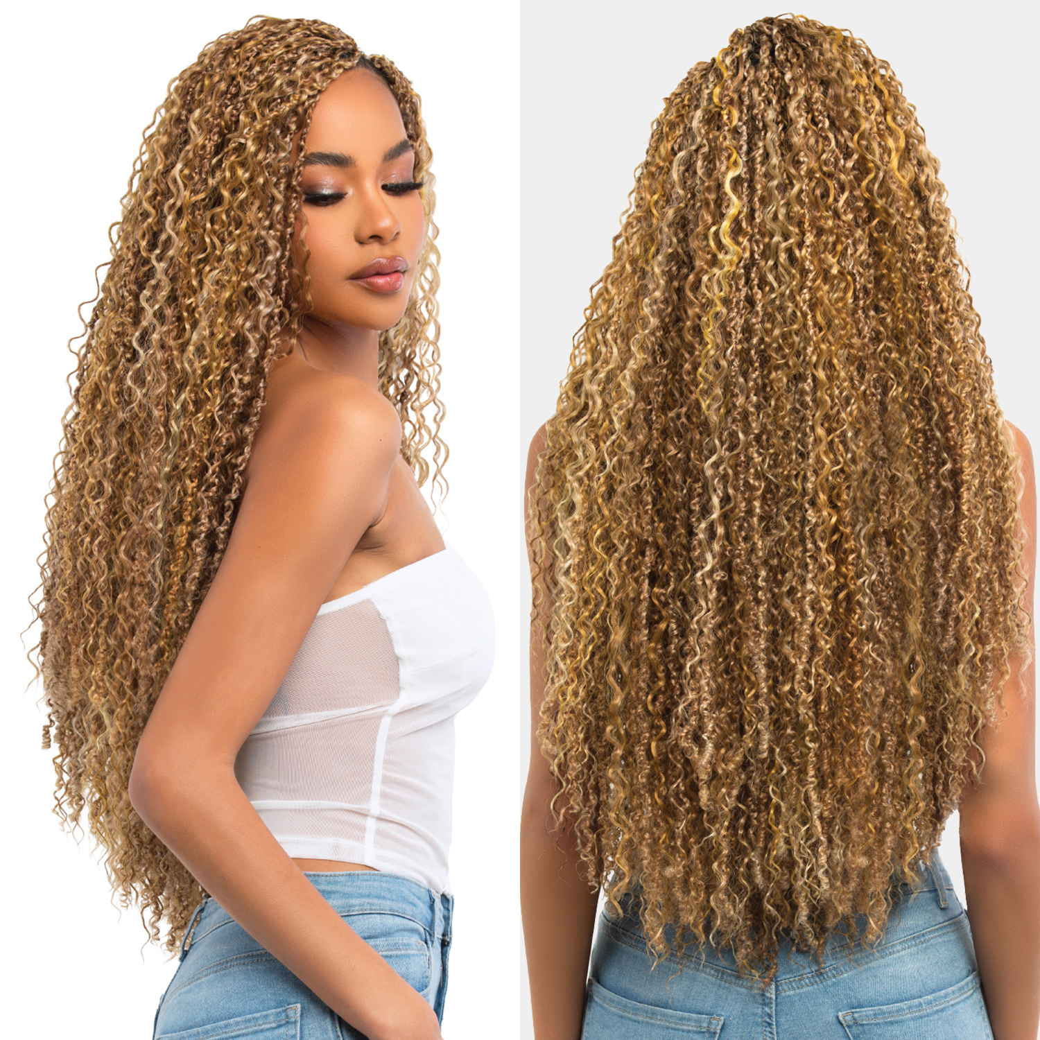 Bobbi Boss Crochet Braids Xtra Boho Box Fine Twist+Wave 24