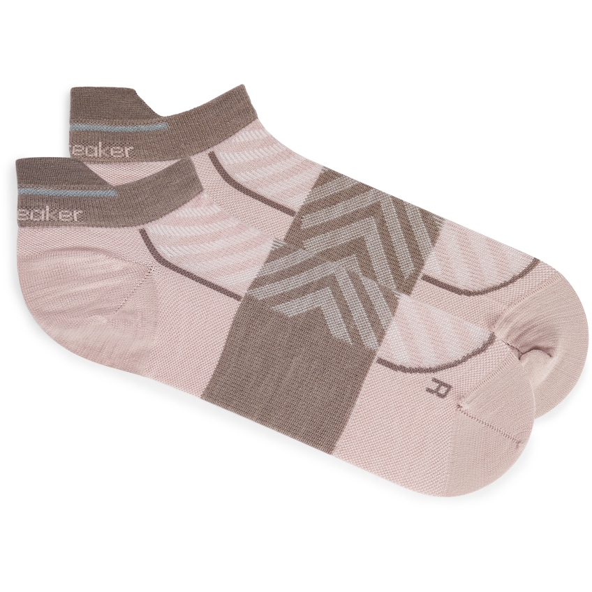 Icebreaker Merino Run+ Ultralight Micro Socks Women - Pink Quartz/Porcini