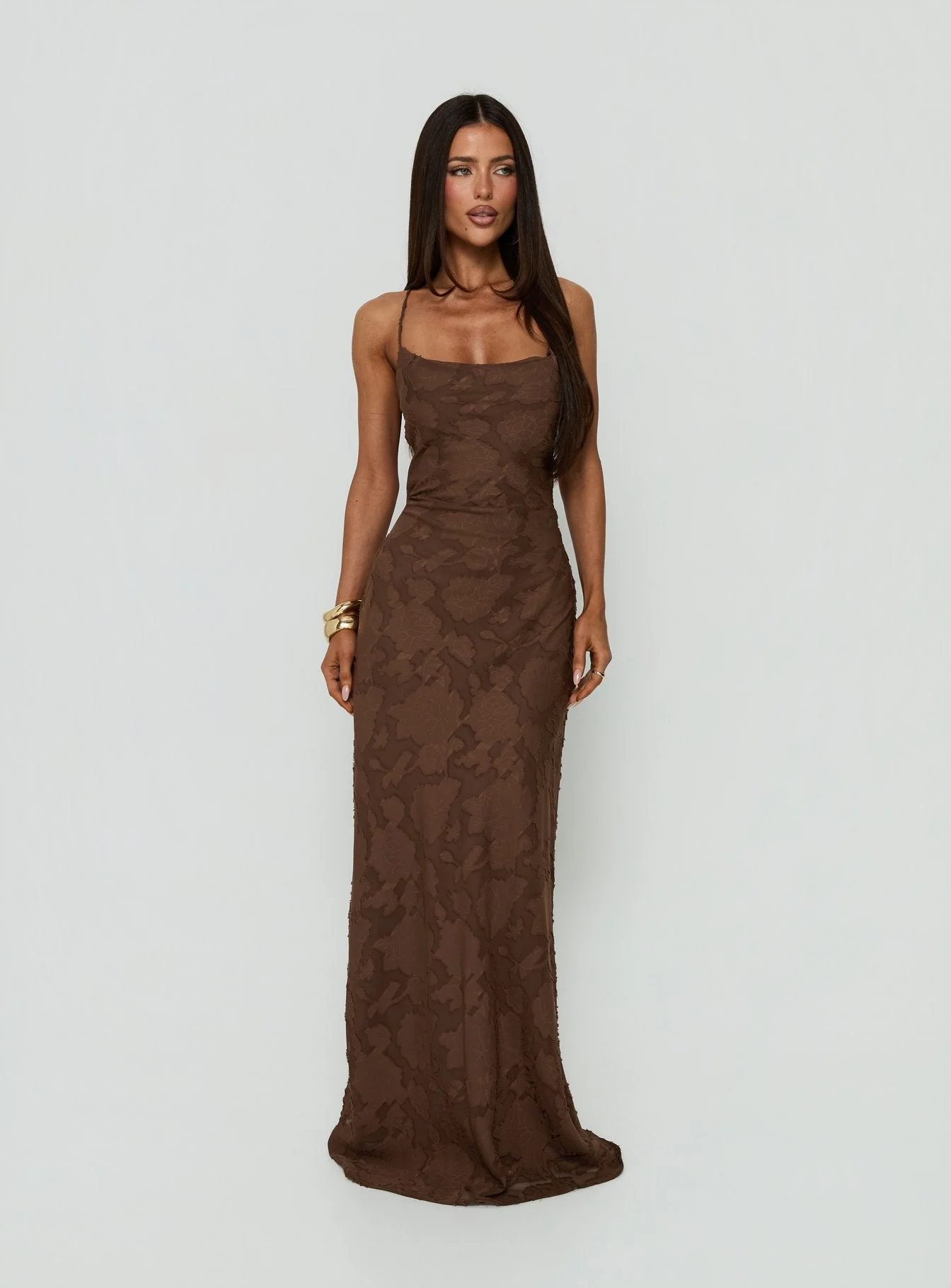 Celena Maxi Dress Brown
