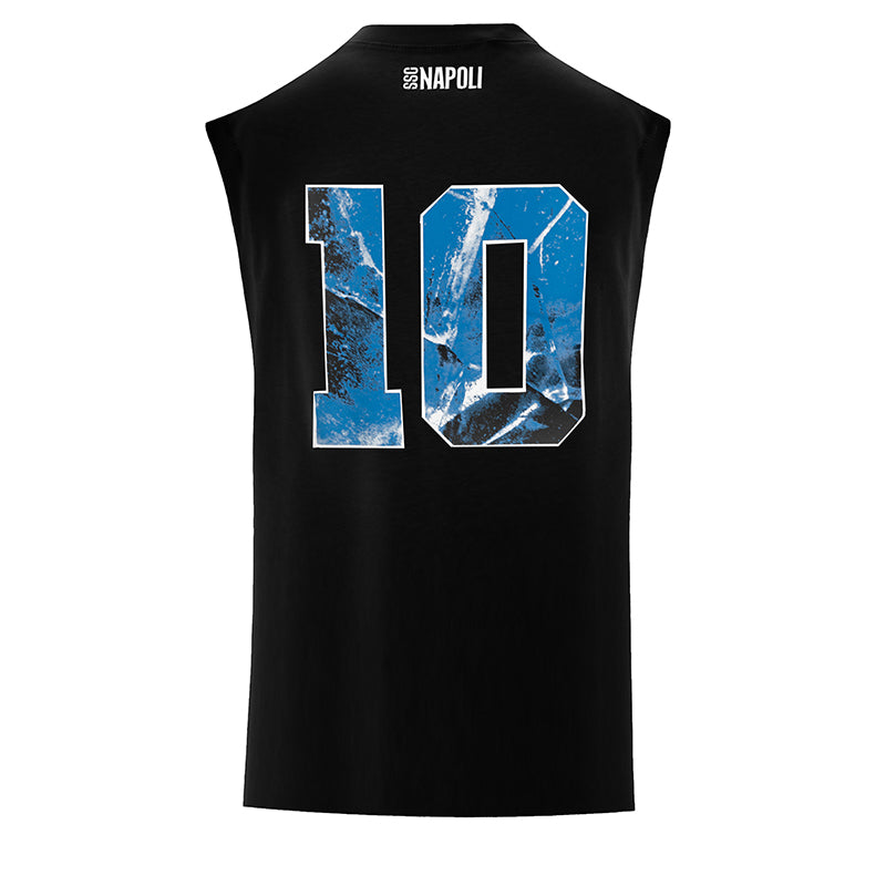 SSC Napoli Marechiaro Black Tank Top