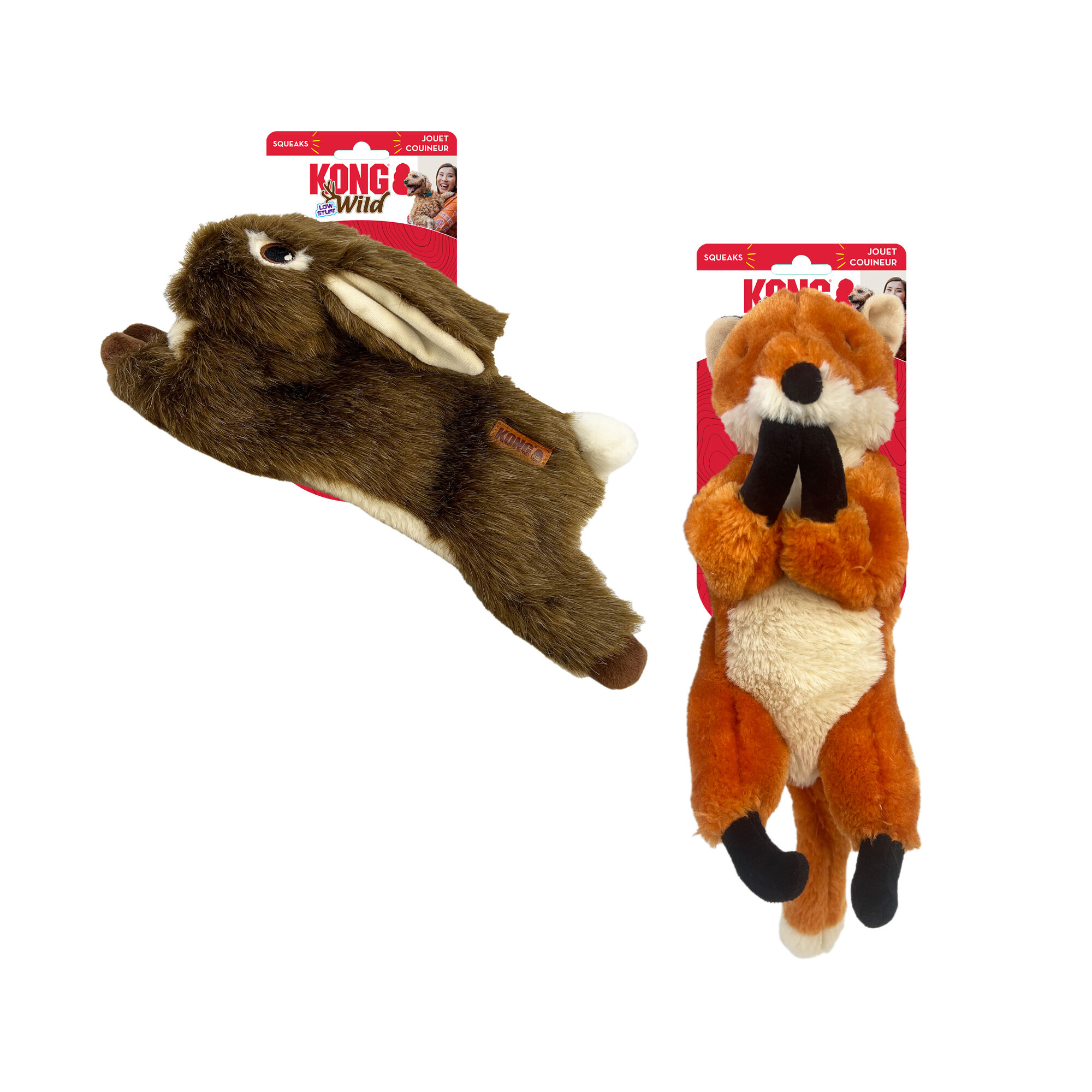 KONG Wild Low Stuff - Fox