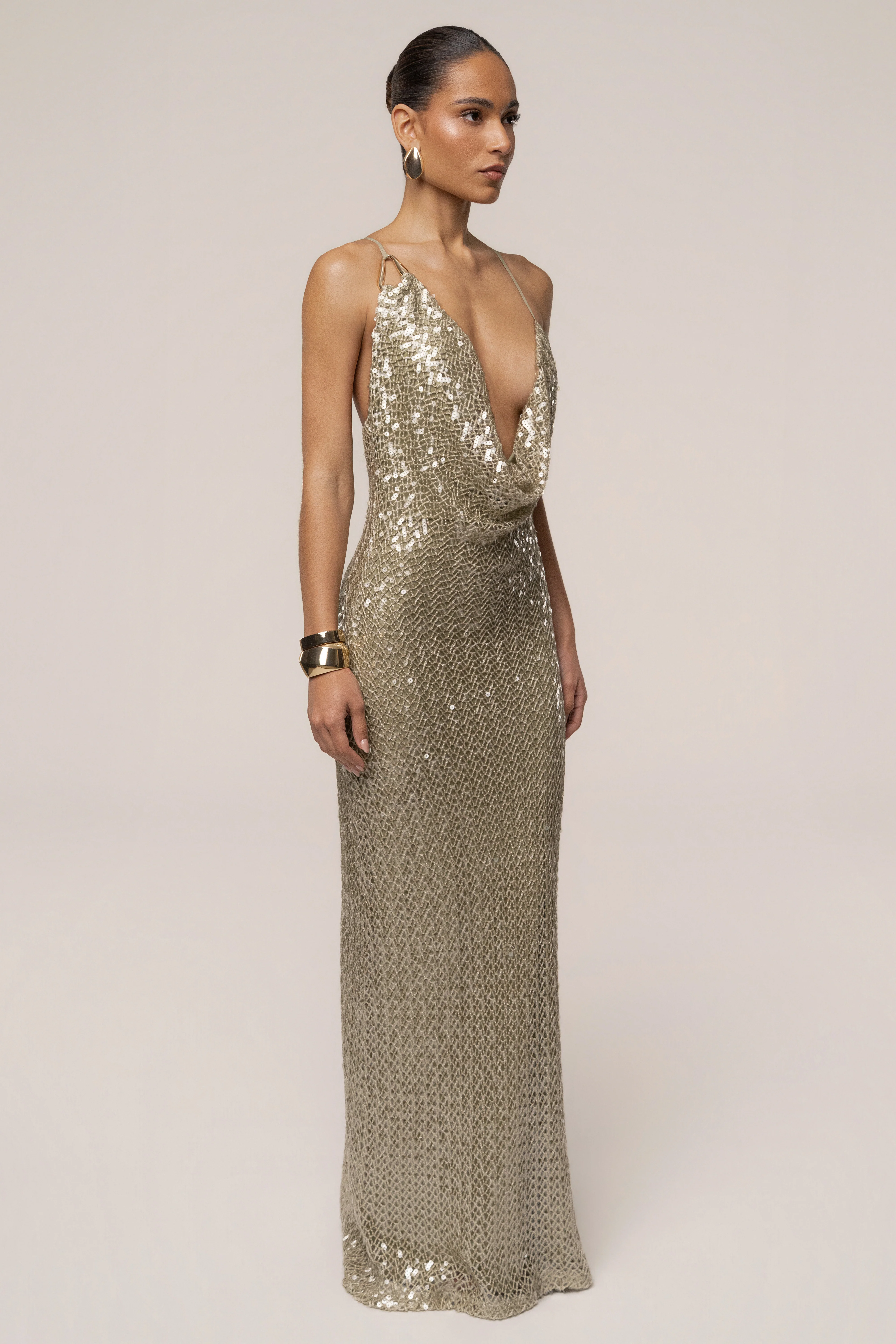 Sage Marisela Sequin Maxi Dress