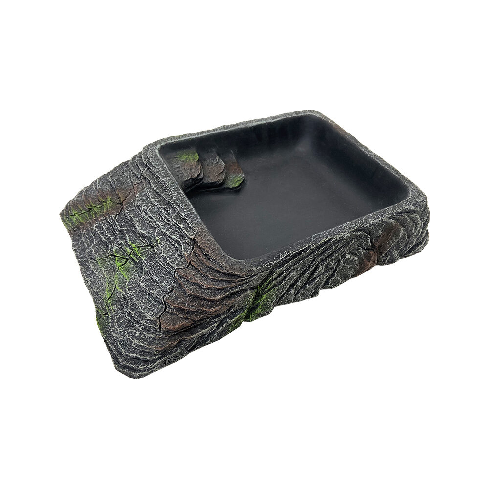 Terra Della Square Water Bowl Rock - XXL - 30,9 x 21,5 x 6,3 cm