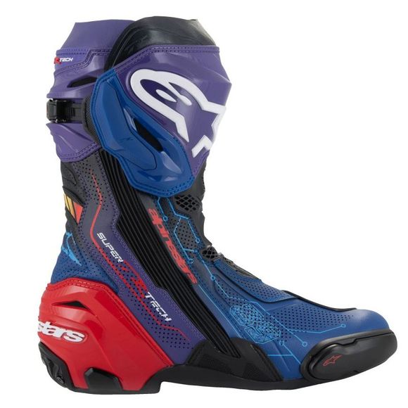 Alpinestars SUPERTECH R MARTINATOR Boots - JORGE MARTIN - Black / PurpleRef: AP3828