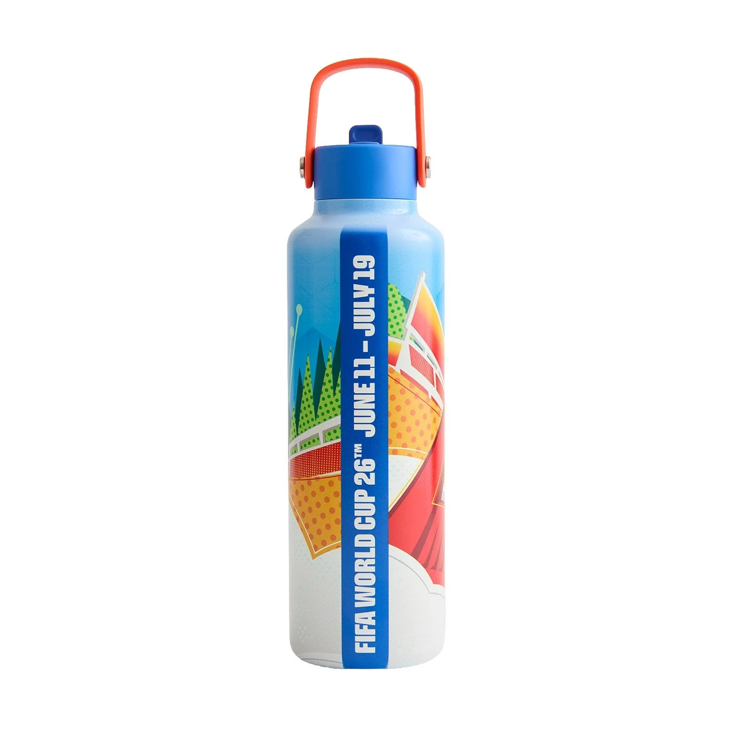 2026 Soccer Fan Collection San Francisco Bay Area Poster Water Bottle