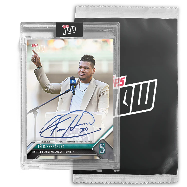 On-Card Autograph # to 99 or Lower - Félix Hernández - 2023 MLB TOPPS NOW® Card 697