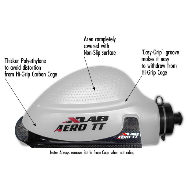 XLAB Aero TT Cage & Bottle - clear/carbon