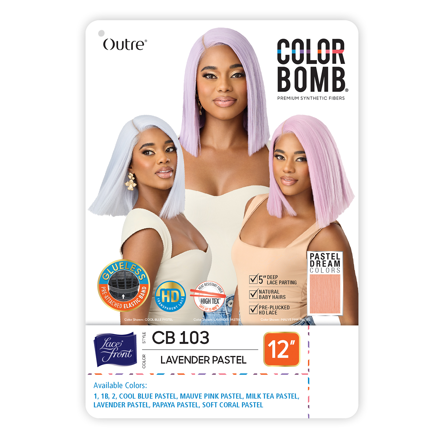 Outre HD Lace Front Wig Glueless Color Bomb CB 103