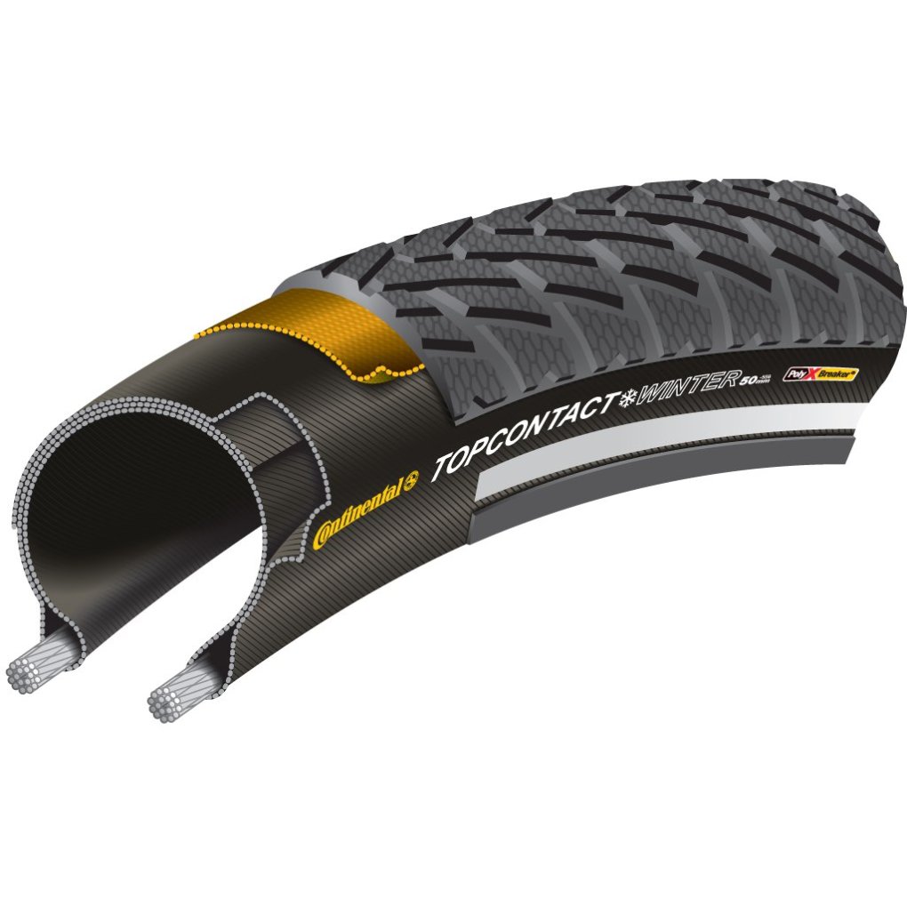 Continental Top Contact Winter II Premium E-Bike Folding Tire ECE-R75 - 28