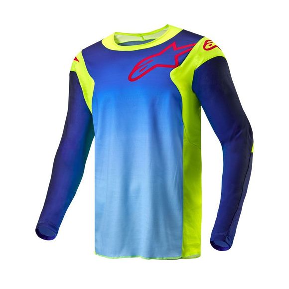Maillot cross Alpinestars RACER - HOEN 2025 - Jaune / BleuRef : AP12777-YFBNN