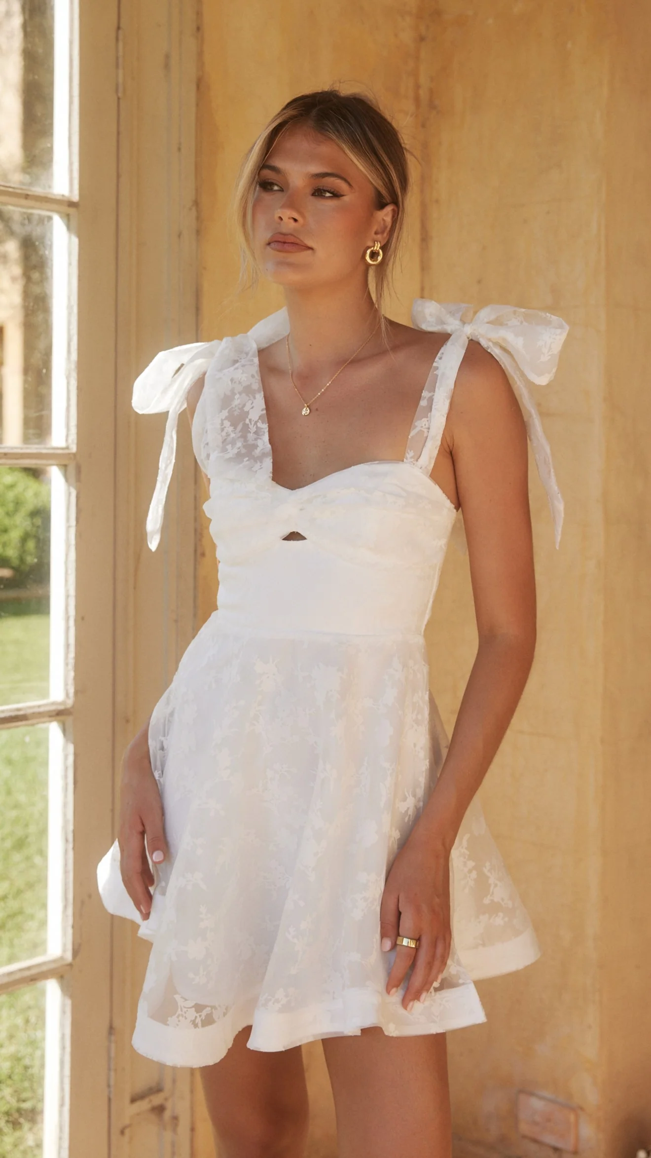 Karis Mini Dress - White