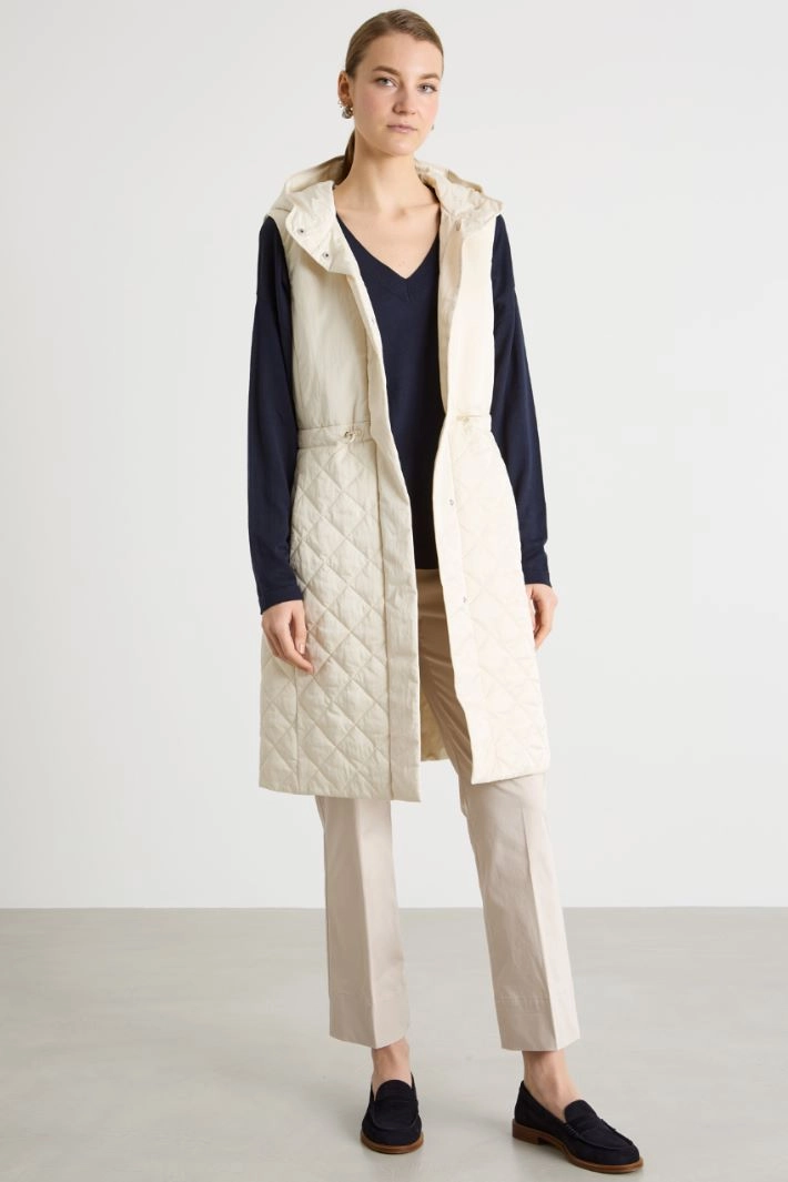 Quilted Gilet - WHITE