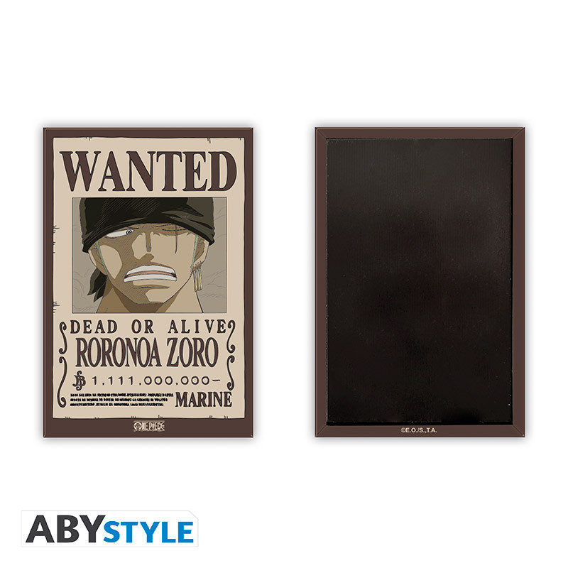 ONE PIECE Standard Magnet Wanted Zoro