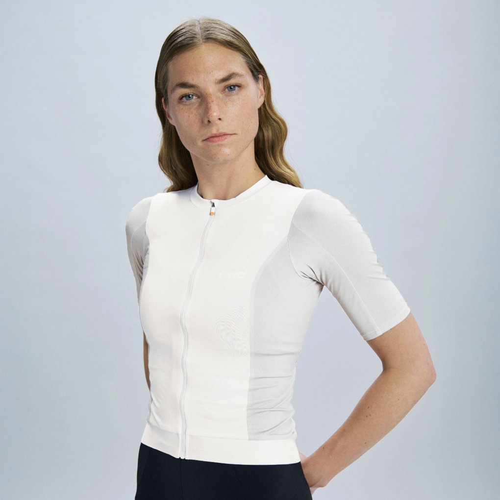 POC Cadence Short Sleeve Jersey Women - 1065 Okenite Off-White