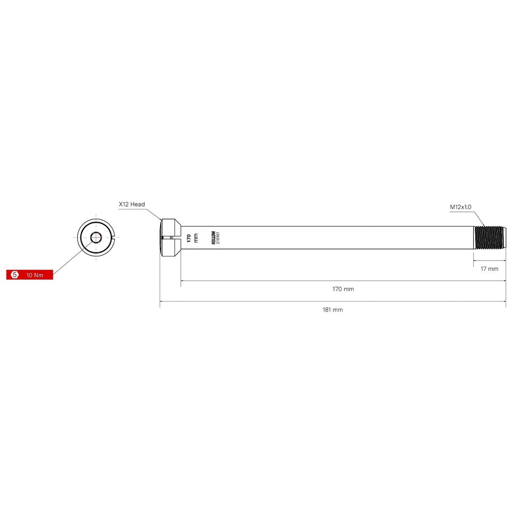 BMC Thru Axle Kit #8 | 12x148mm Boost - 30000706