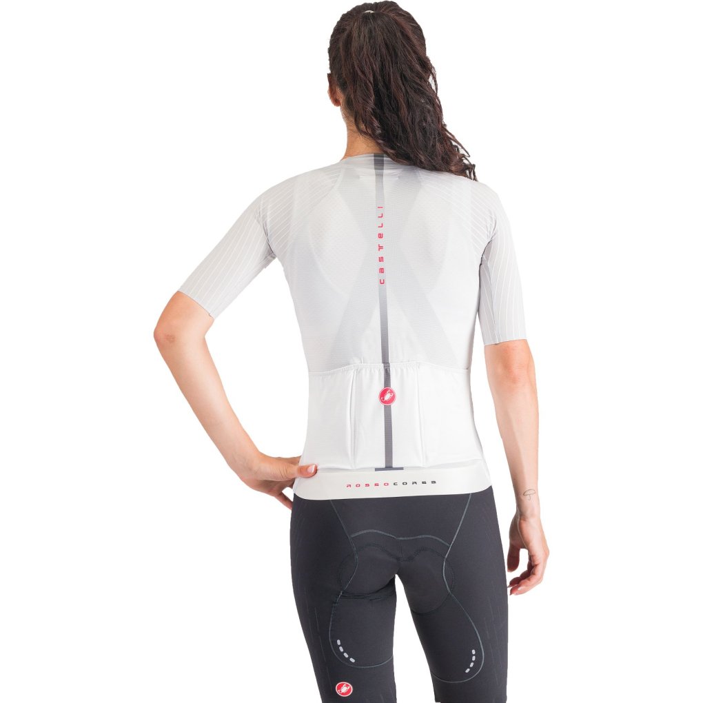 Castelli Aero Pro 8S Jersey Women - silver grey 870