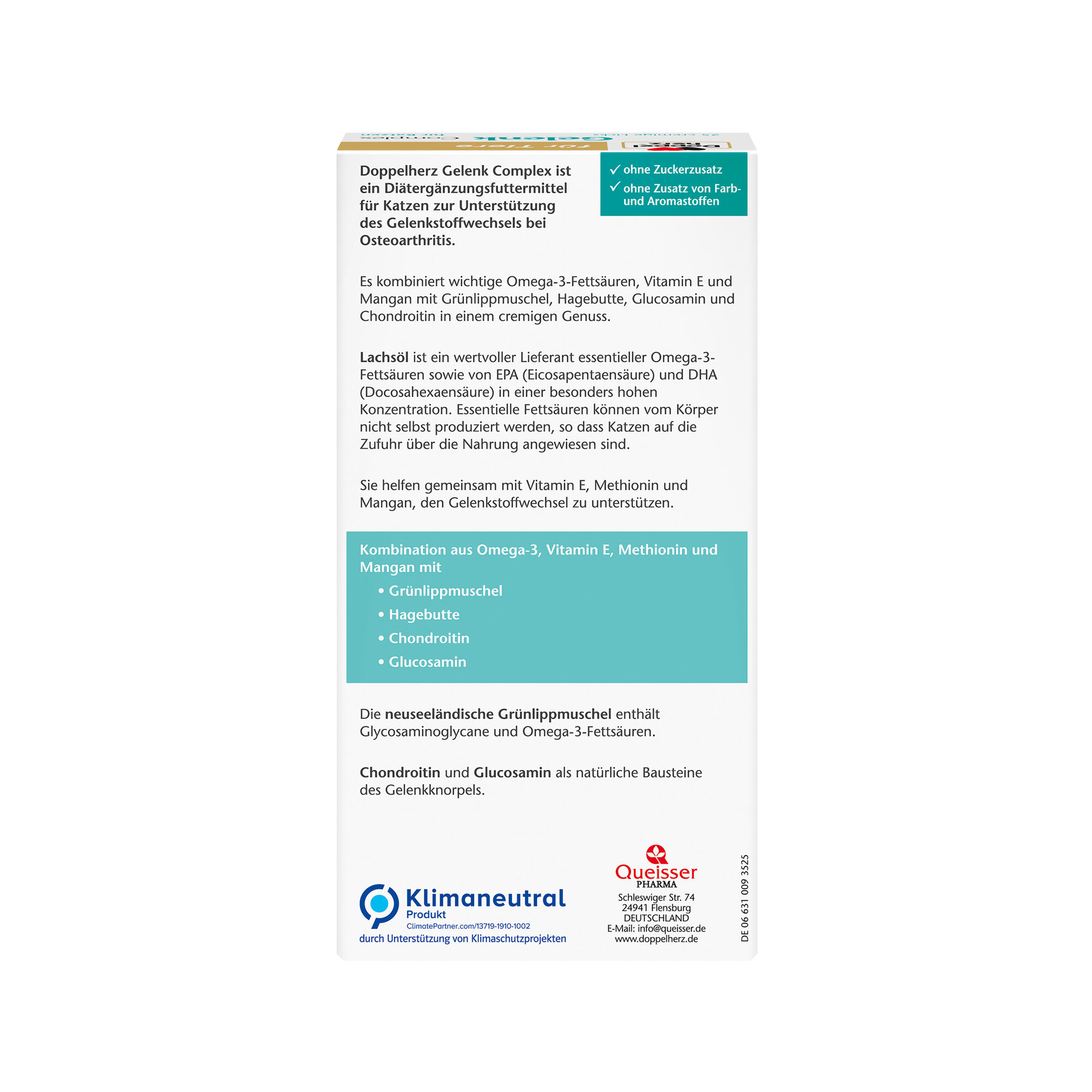 Doppelherz Gelenk Complex for Cats - 25 Licks