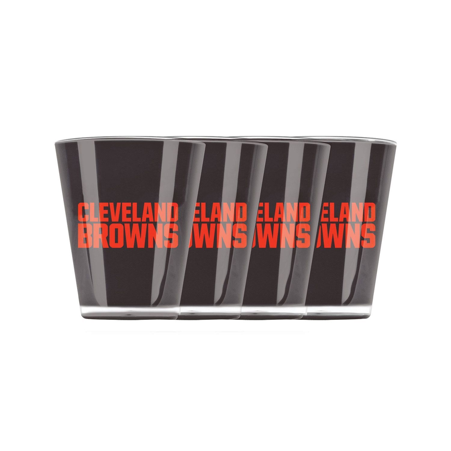 Cleveland Browns NFL Insulated Acrylic Shot Glasses Set (4-Piece)