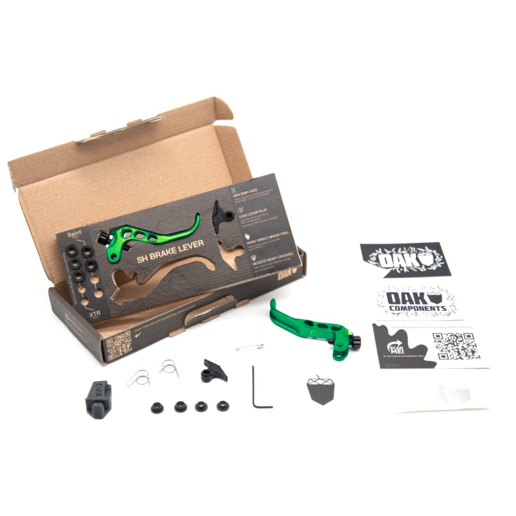 OAK Components SH Lever Blade Set - Shimano - green
