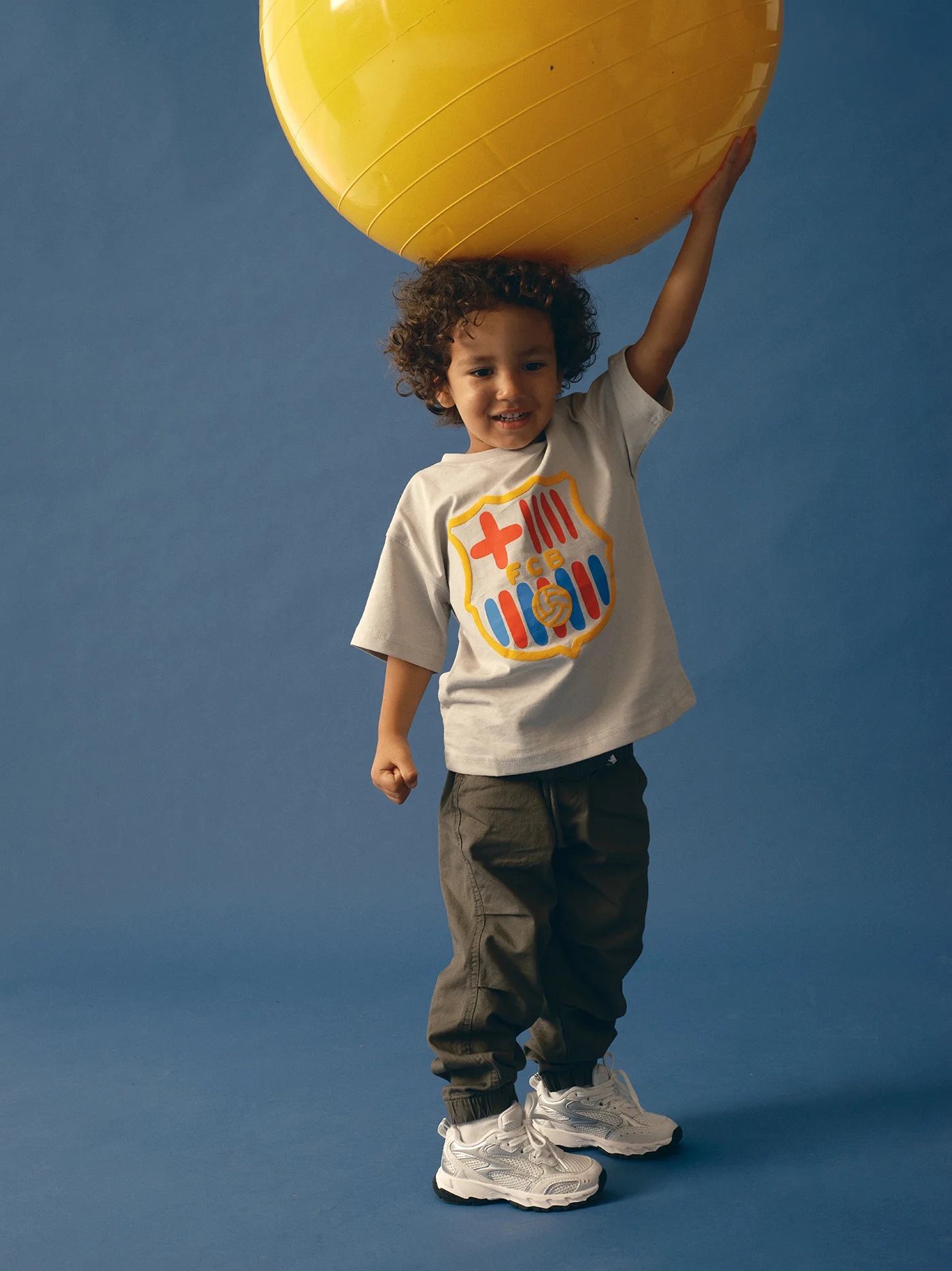 T-shirt Grey Crest Barça - Kids