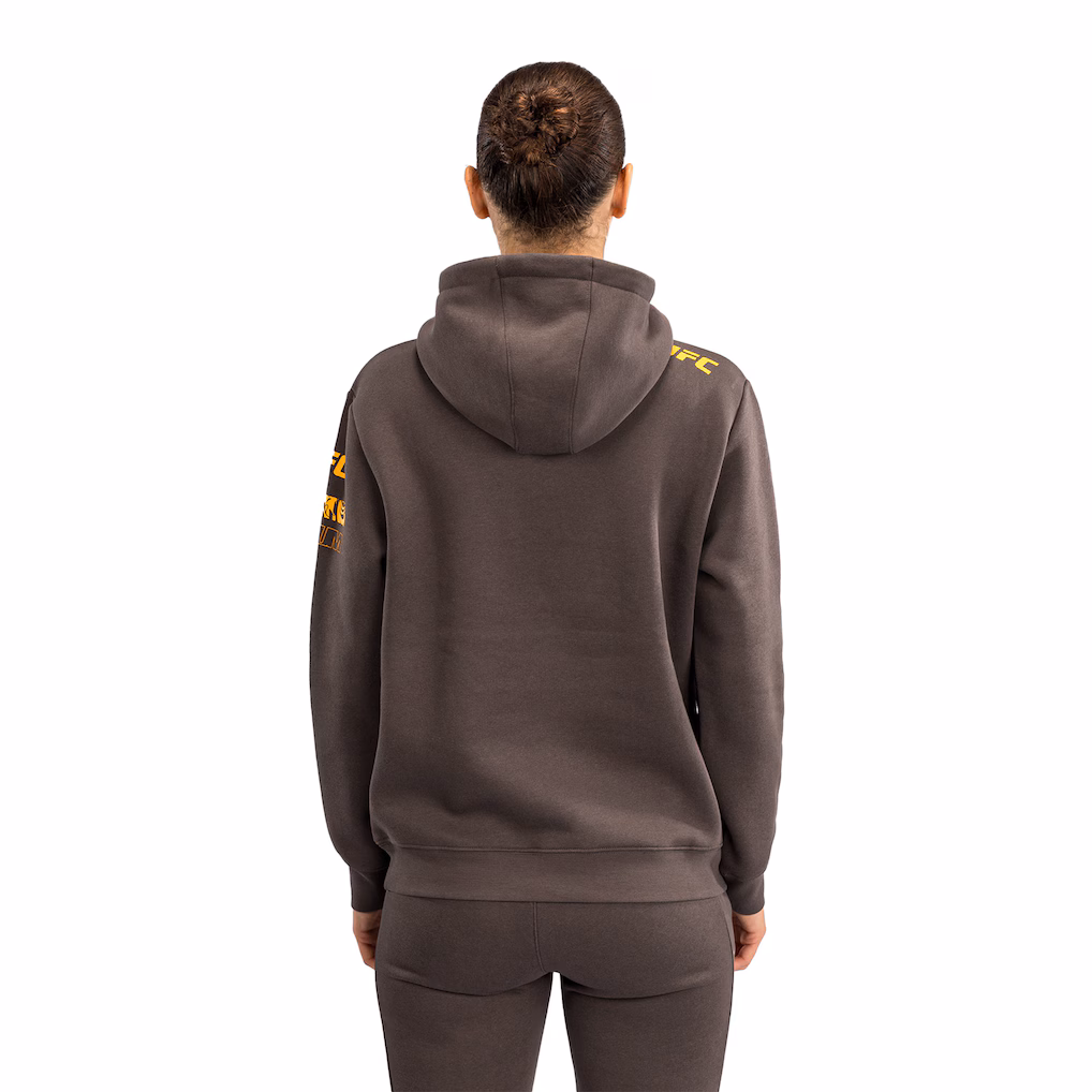 Women's UFC Fusion by Venum Brown Fight Week Plain Pullover Hoodie