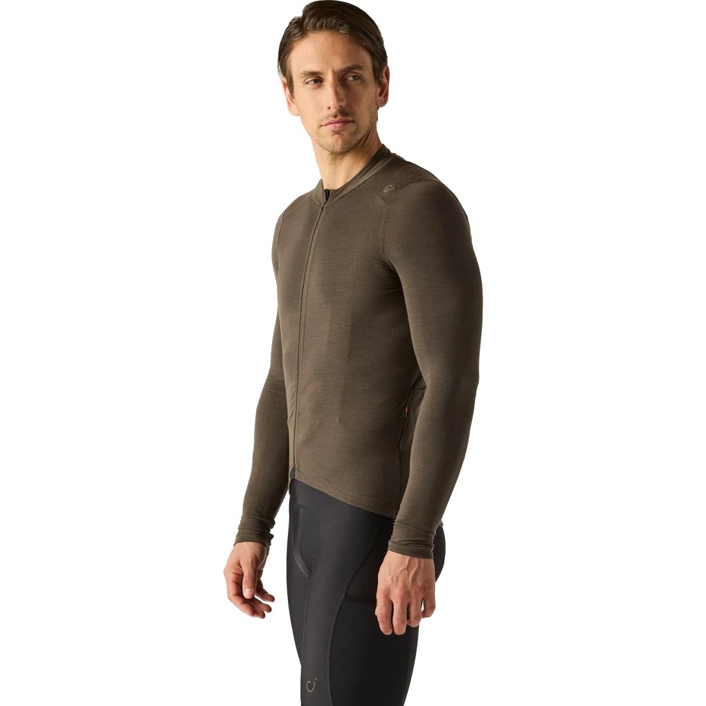 Velocio Luxe Merino Long Sleeve Jersey Men - Black Olive
