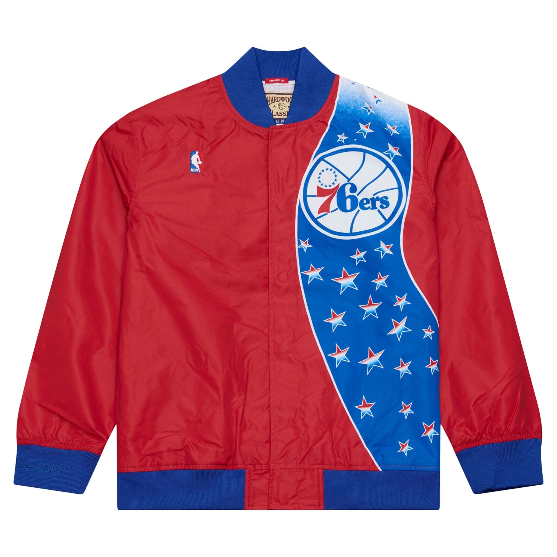 Philadelphia 76ers 1993-94 Authentic Warm Up NBA Jacket Red
