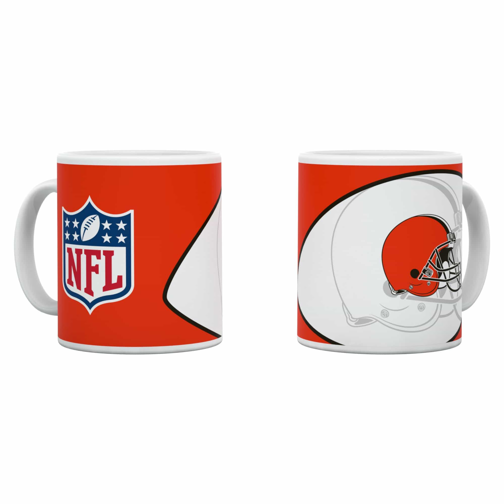 Cleveland Browns Shadow Logo & Shield NFL Mug (330 ml)
