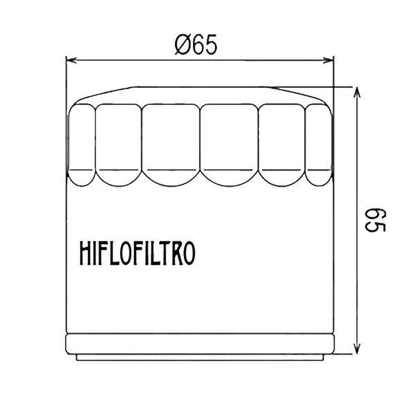 Filtre à huile HifloFiltro HF554 Type origineRef : HF0730 / 07120137