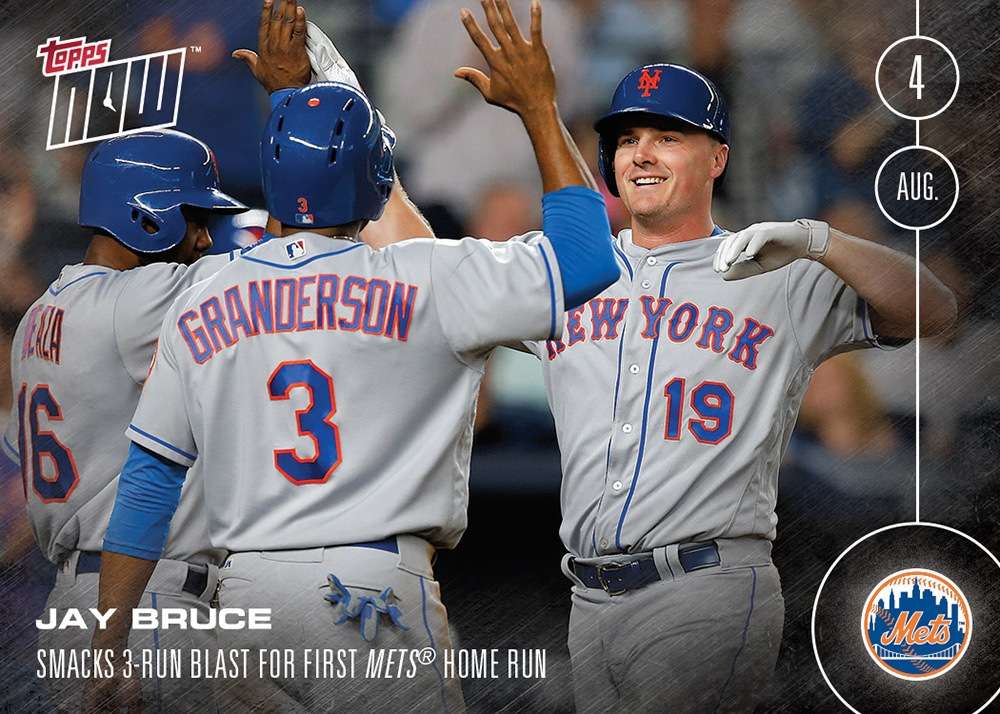 Jay Bruce - 8/4/16 TOPPS NOW® Card 316 - Print Run: 489