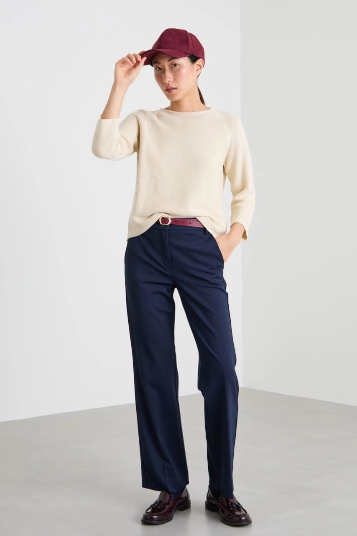 Cotton sweater - LIGHT BEIGE