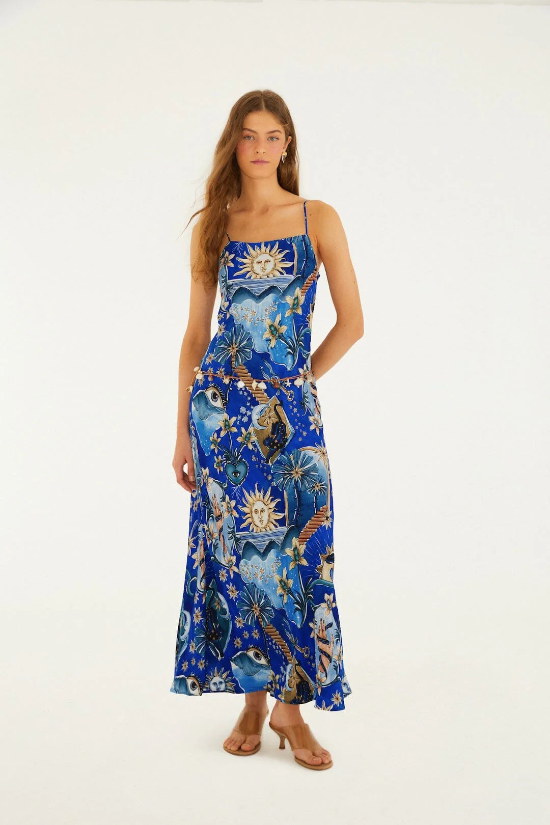 Blue Mystical  Maxi Dress
