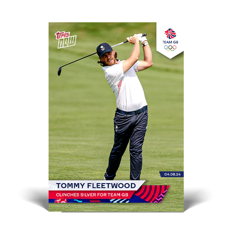Tommy Fleetwood - Clinches silver for Team GB - 2024 Team GB TOPPS NOW® Card 19