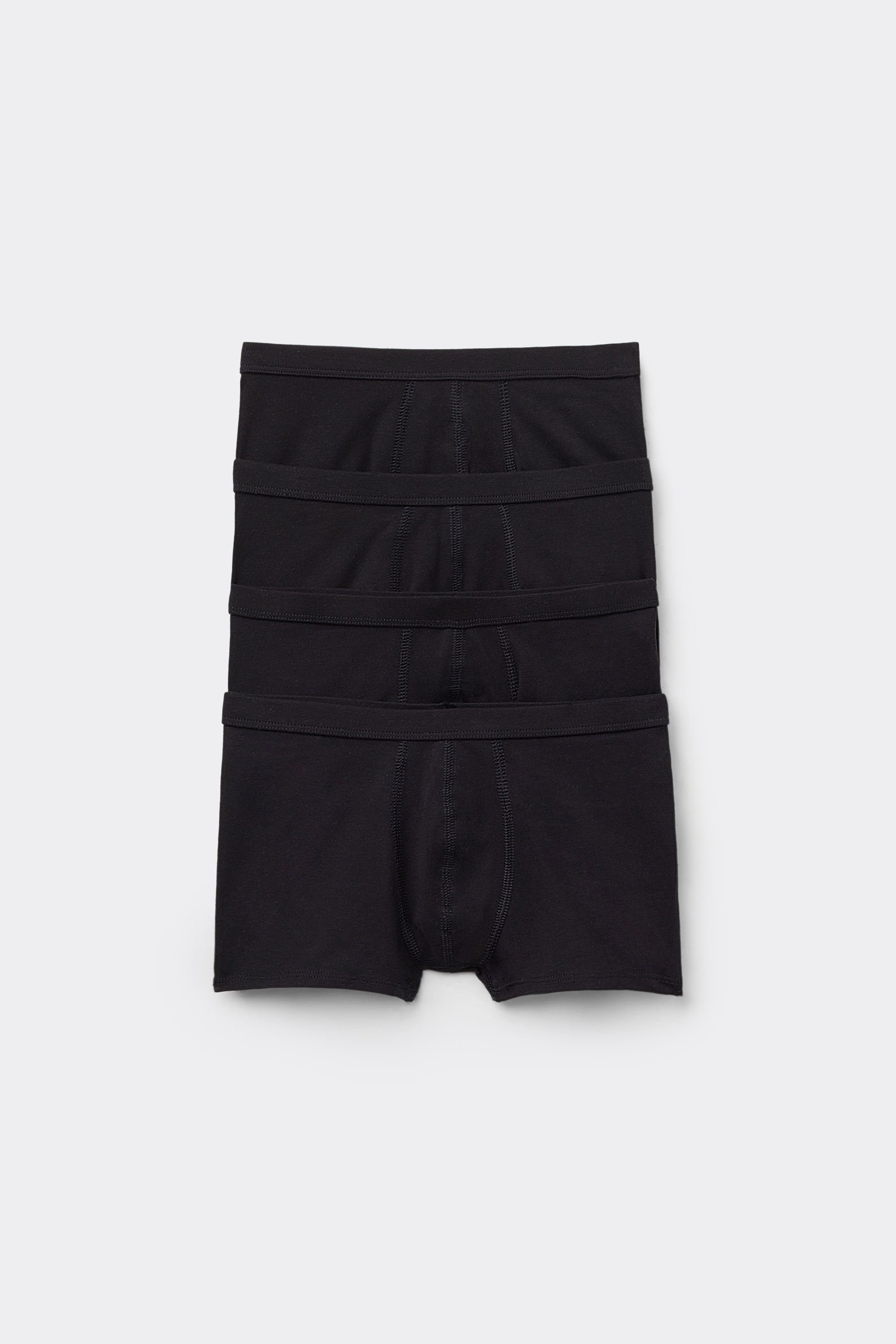 4 Pairs of Boys' Basic Cotton Boxers