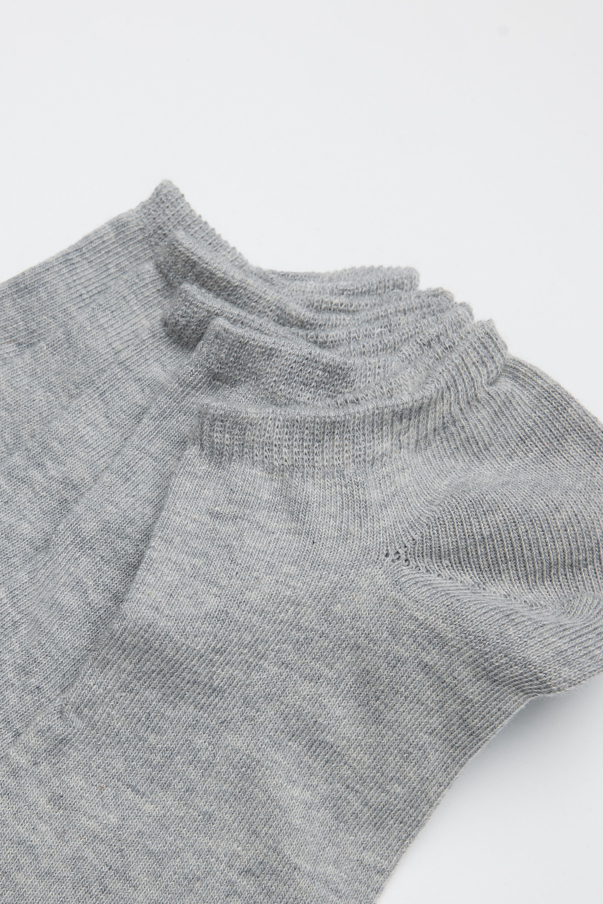 5 Pairs of Unisex Plain Colour Cotton Trainer Socks