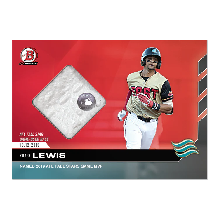 Game-Used Base Relic # to 10 - Royce Lewis - Bowman NEXT TOPPS NOW® Card 10D