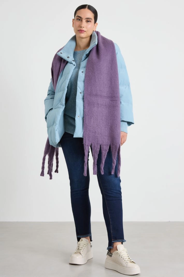 Fluffy scarf - VIOLET