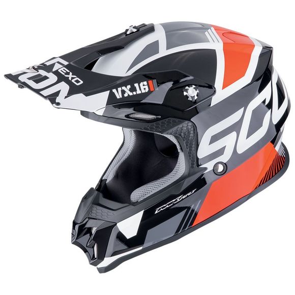 Casque cross Scorpion Exo VX-16 EVO AIR - ANALOG 2026 - Noir / RougeRef : SC1265