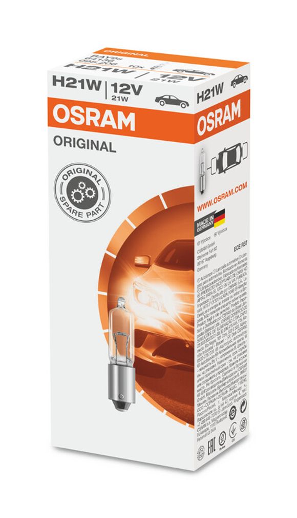 Osram Original Line H21W 12V 25W bulb - x10 UniversalRef: OSRM00079A / 3062607