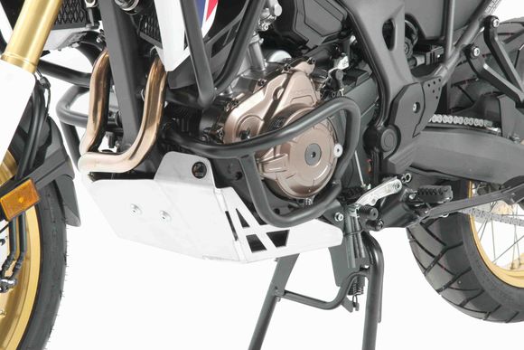 Hepco & Becker aluminum engine guard - Alu/anodised aluminum?HONDA 1000 CRF 1000 L AFRICA TWIN ABS (SD06) - 2018 - 2019Ref: Hbe06613A / 8109512 00 12
